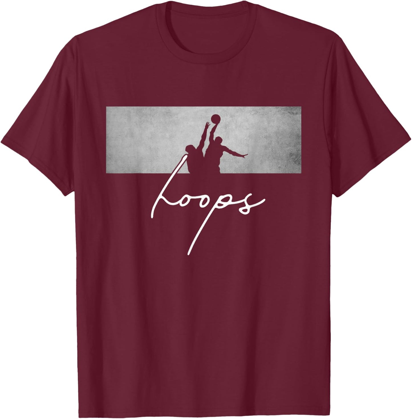 BASBO -Kids Basketball - Black, Small T-Shirt - T-Shirt | Maroon
