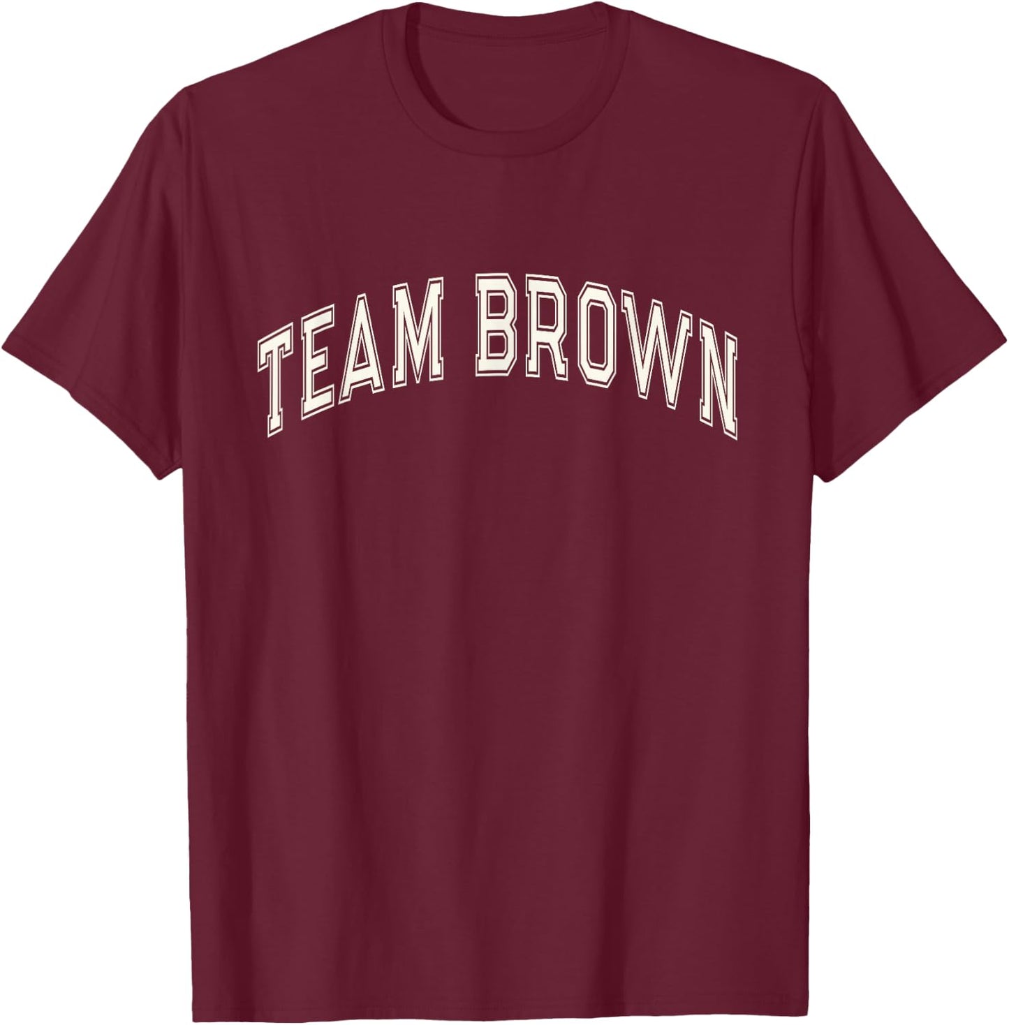 Summer Camp Color TEAM BROWN Competition Event War Game T-Shirt - T-Shirt | Maroon
