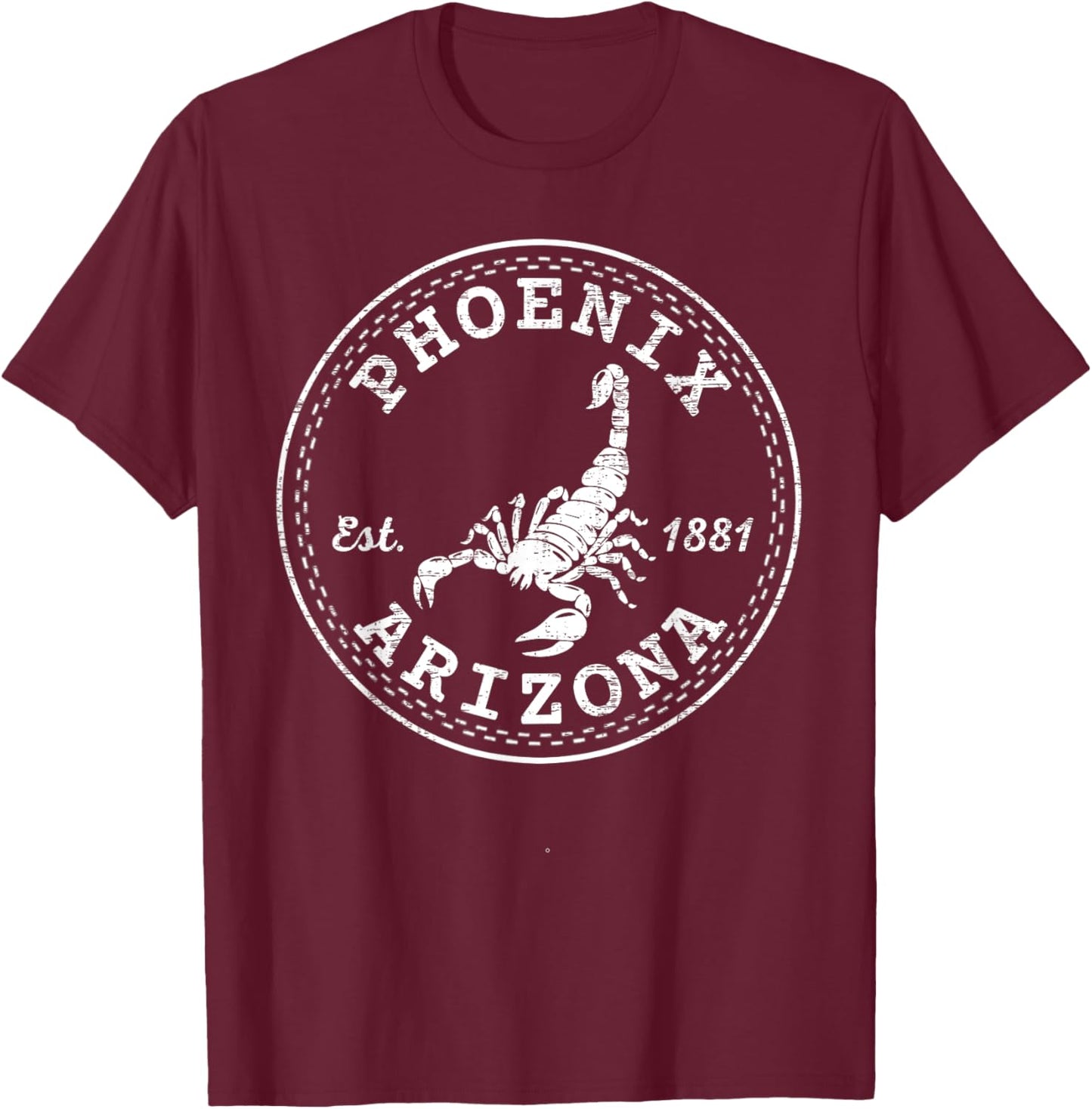 Phoenix Arizona Vintage AZ T-Shirt - T-Shirt | Maroon