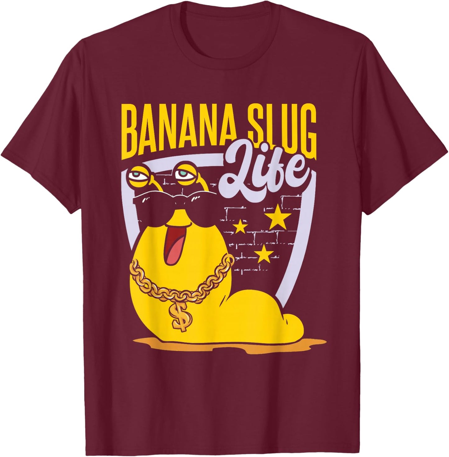 Banana Slug Life T-Shirt - T-Shirt | Maroon