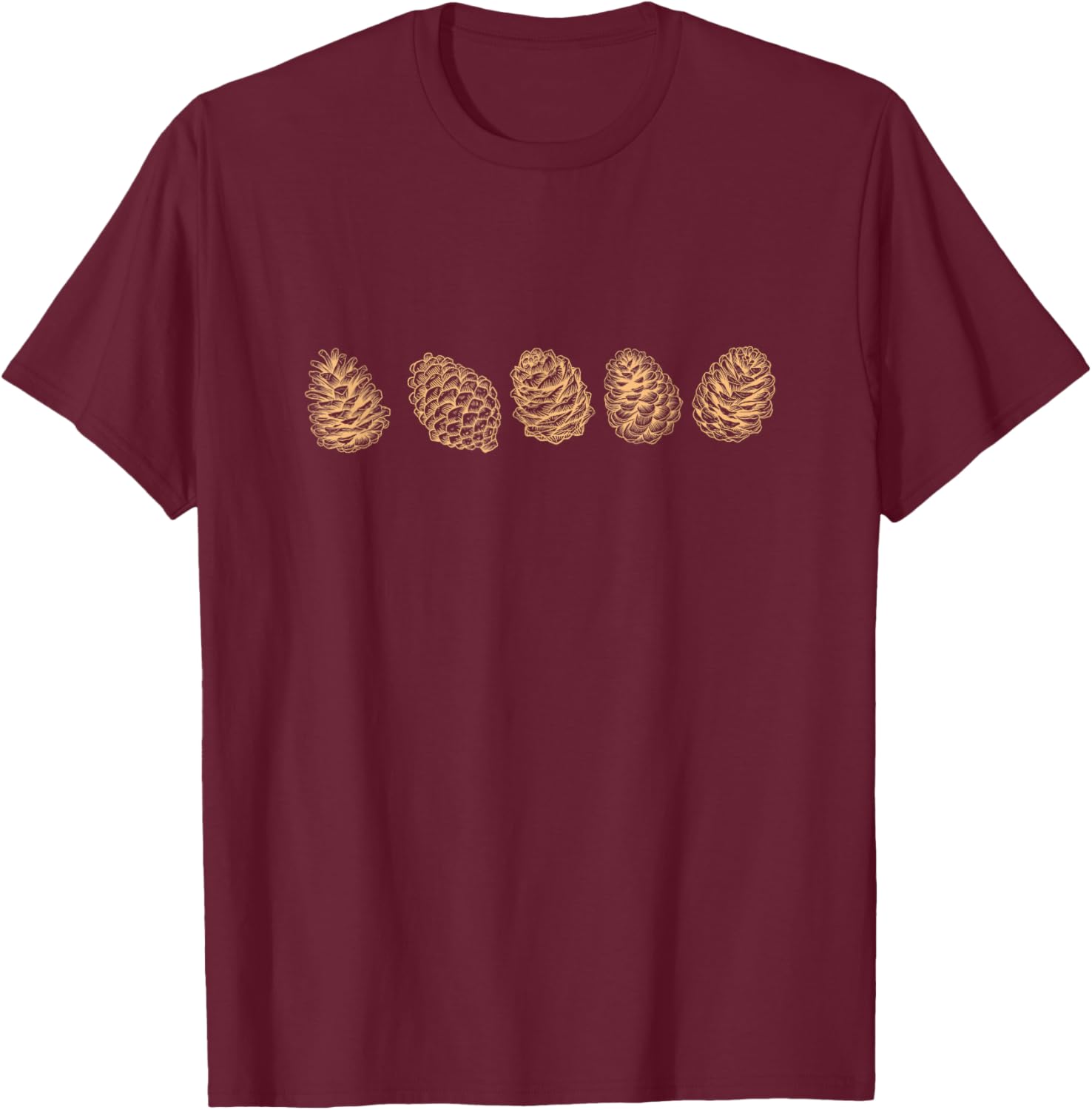 Pine cones T-Shirt - T-Shirt | Maroon