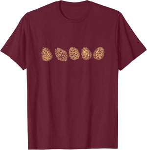Pine cones T-Shirt - T-Shirt | Maroon
