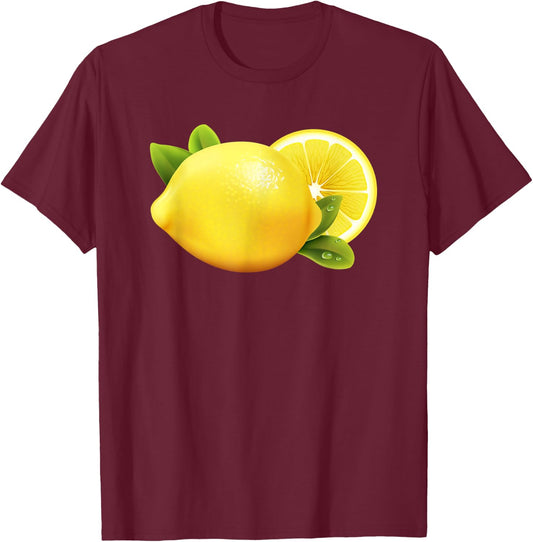 Funny Lemon Halloween Costume Group Funny Lemon Lovers T-Shirt - T-Shirt | Maroon