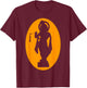 Hare Krishna Silhouette Lord Krishna Lover T-Shirt - T-Shirt | Maroon