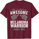 Melanoma Warrior awesome looks like Melanoma Cancer T-Shirt - T-Shirt | Maroon