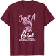 Funny Fishing Design For Woman Girls Fishing Girl T-Shirt - T-Shirt | Maroon