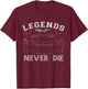 E60 5 series - Legends never die T-Shirt - T-Shirt | Maroon