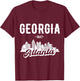 Atlanta Georgia Skyline T-Shirt - T-Shirt | Maroon