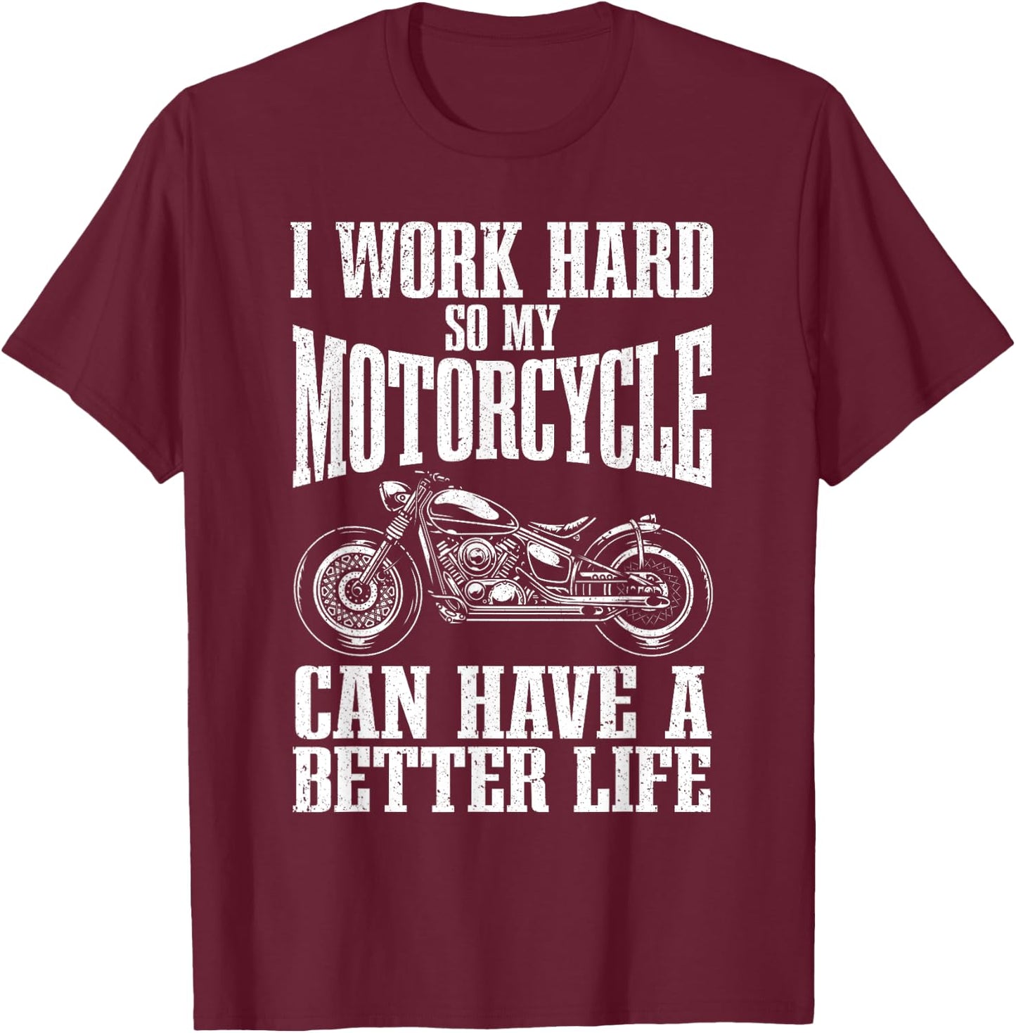 Cool Motorcycle Design Women Motorcycle Lover Rider T-Shirt - T-Shirt | Maroon