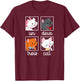 Disney - Un, Deux, Trois, Cat T-Shirt - T-Shirt | Maroon