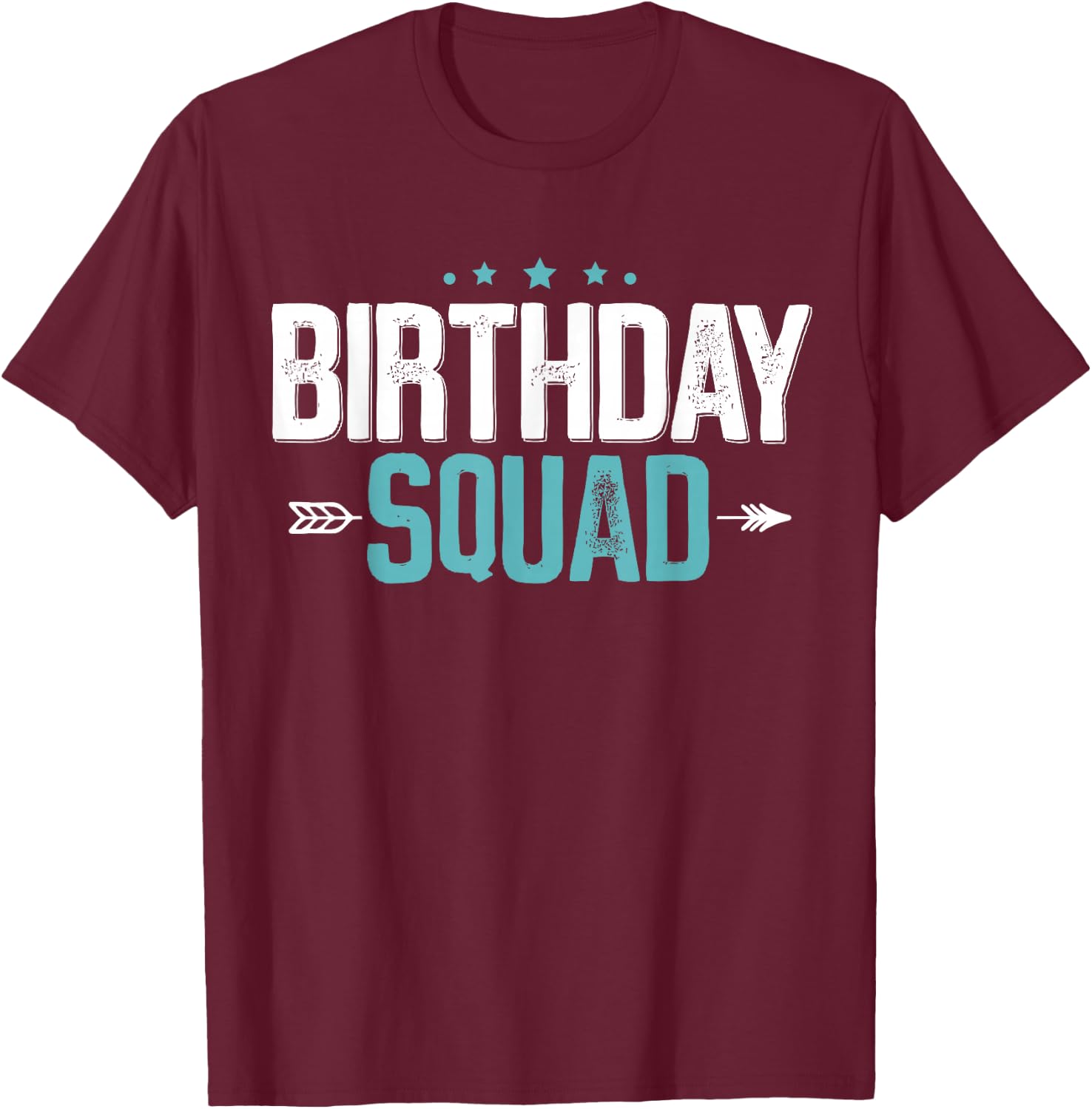 Party Birthday shirt for Boys Men Birthday Squad T-Shirt - T-Shirt | Maroon