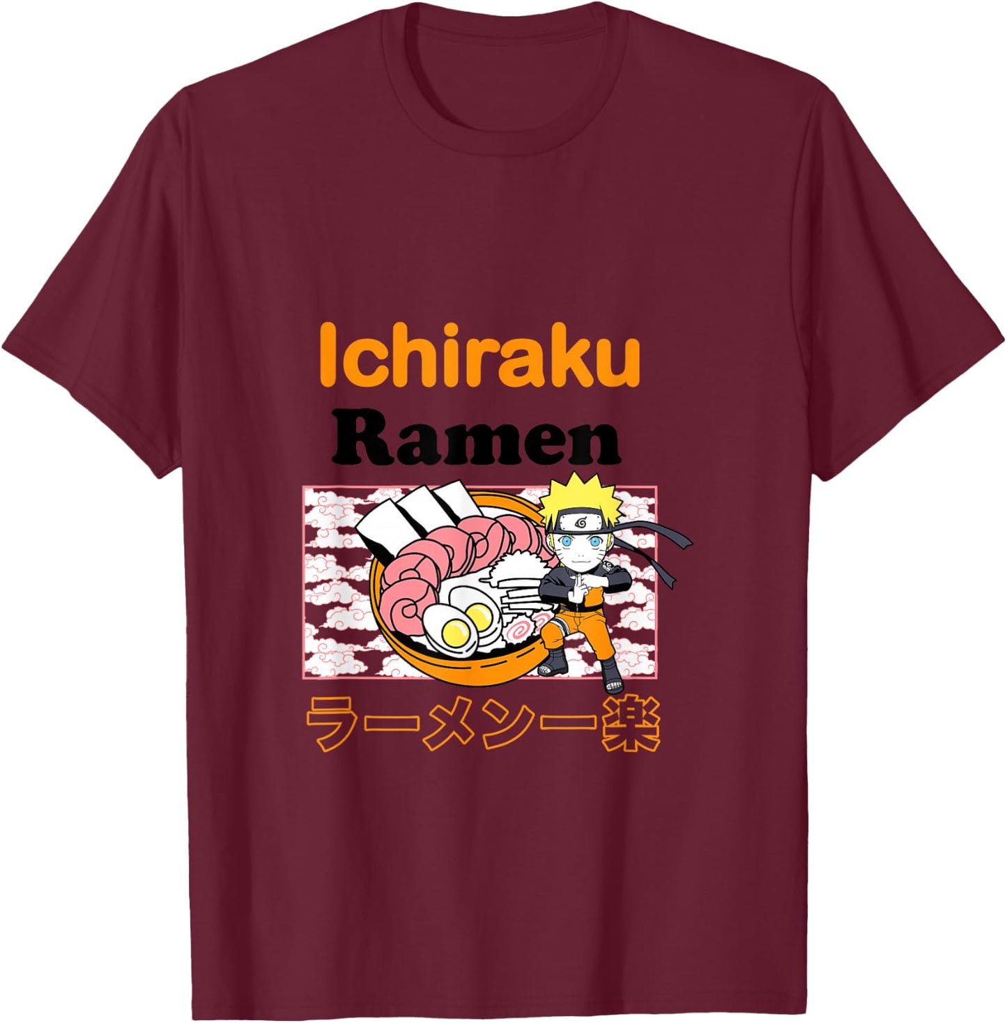 Naruto Shippuden Ichiraku Ramen Classic T-Shirt - T-Shirt | Maroon