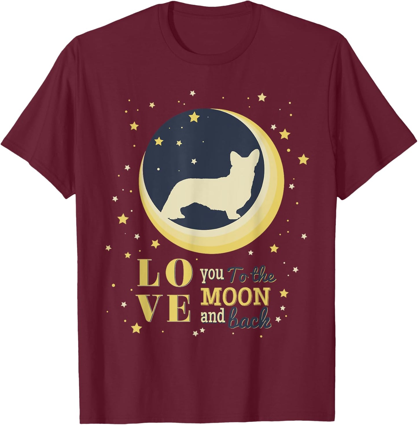 Welsh Corgi Pembroke Welsh Corgi Cardigan T-Shirt - T-Shirt | Maroon