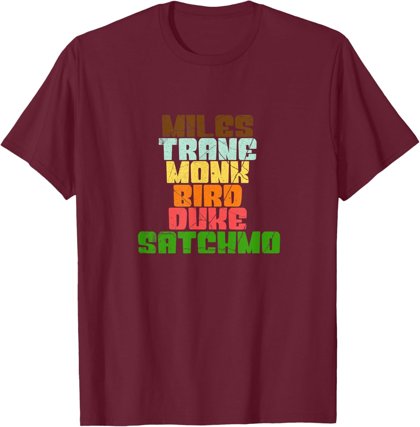 Famous Jazz Miles Coltrane Monk - Orchestra We Gonna Blow T-Shirt - T-Shirt | Maroon