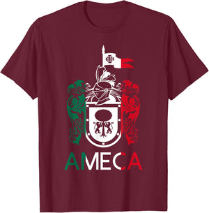Ameca Jalisco Estado De Mexico Escudo Eagle Aguila T-Shirt - T-Shirt | Maroon