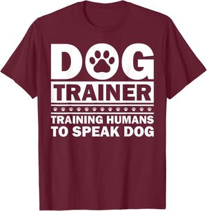 Funny Dog Training Men Women Puppy in Training Dog Agility T-Shirt - T-Shirt | Maroon