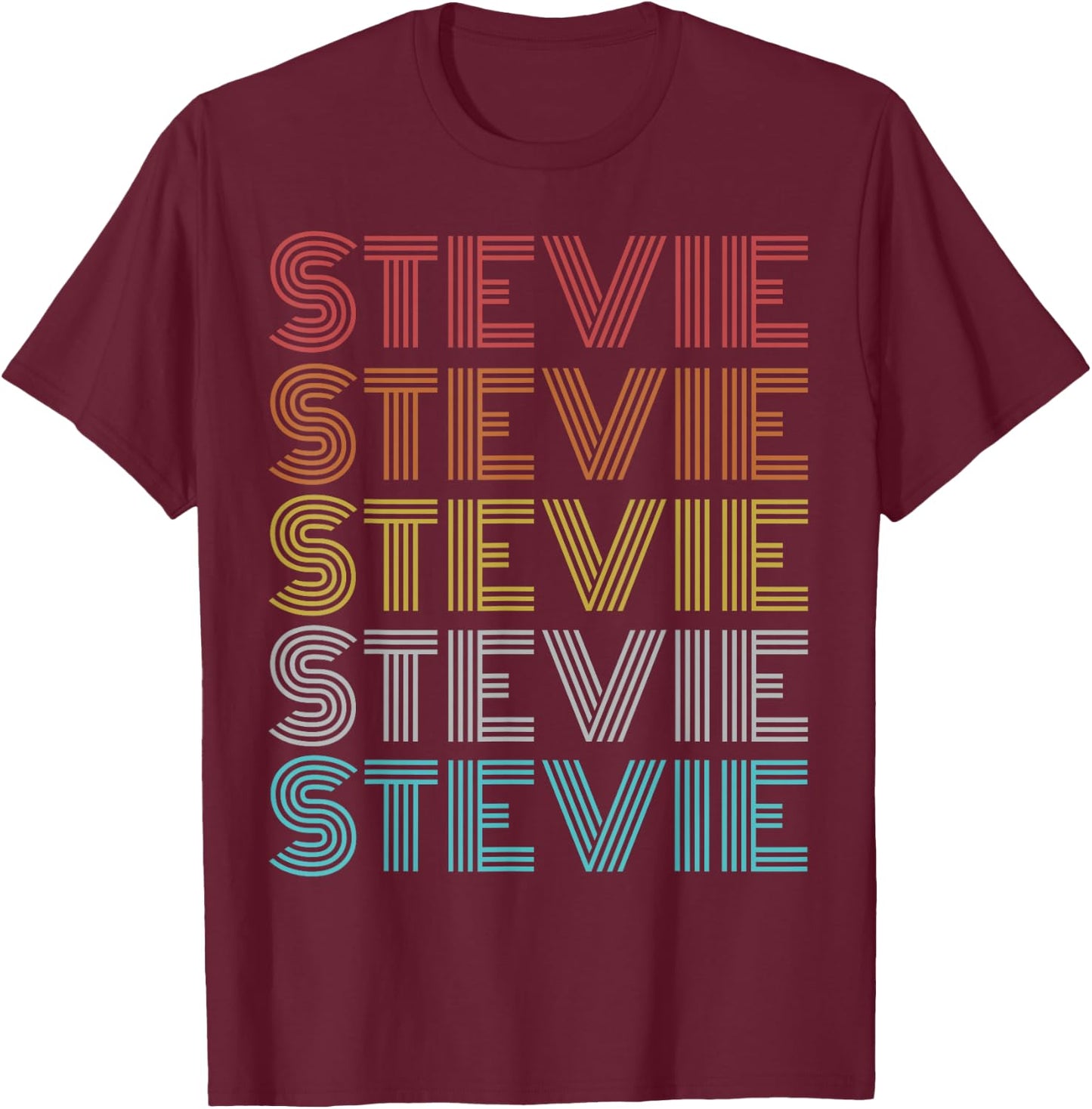 Retro Vintage Stevie T-Shirt - T-Shirt | Maroon