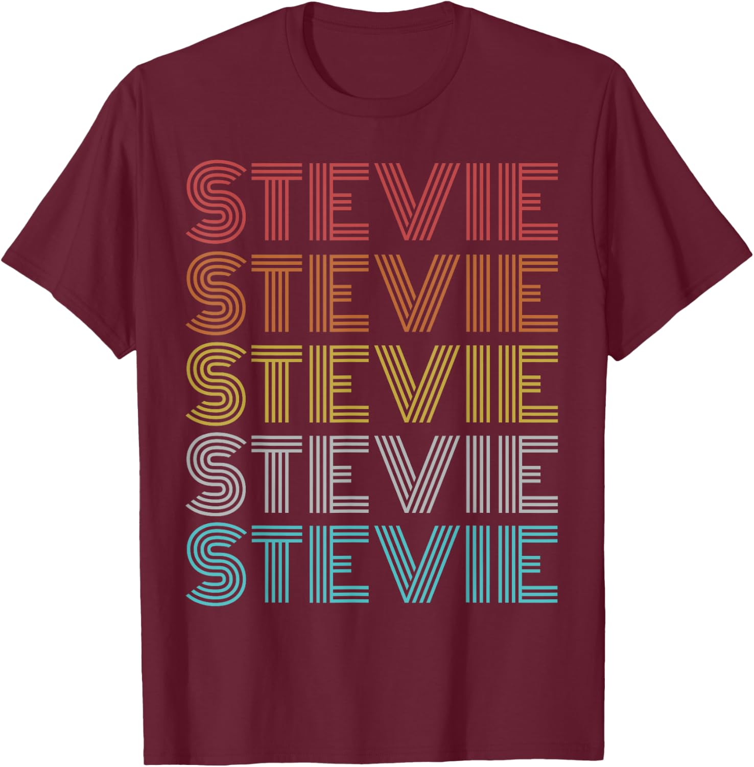 Retro Vintage Stevie T-Shirt - T-Shirt | Maroon