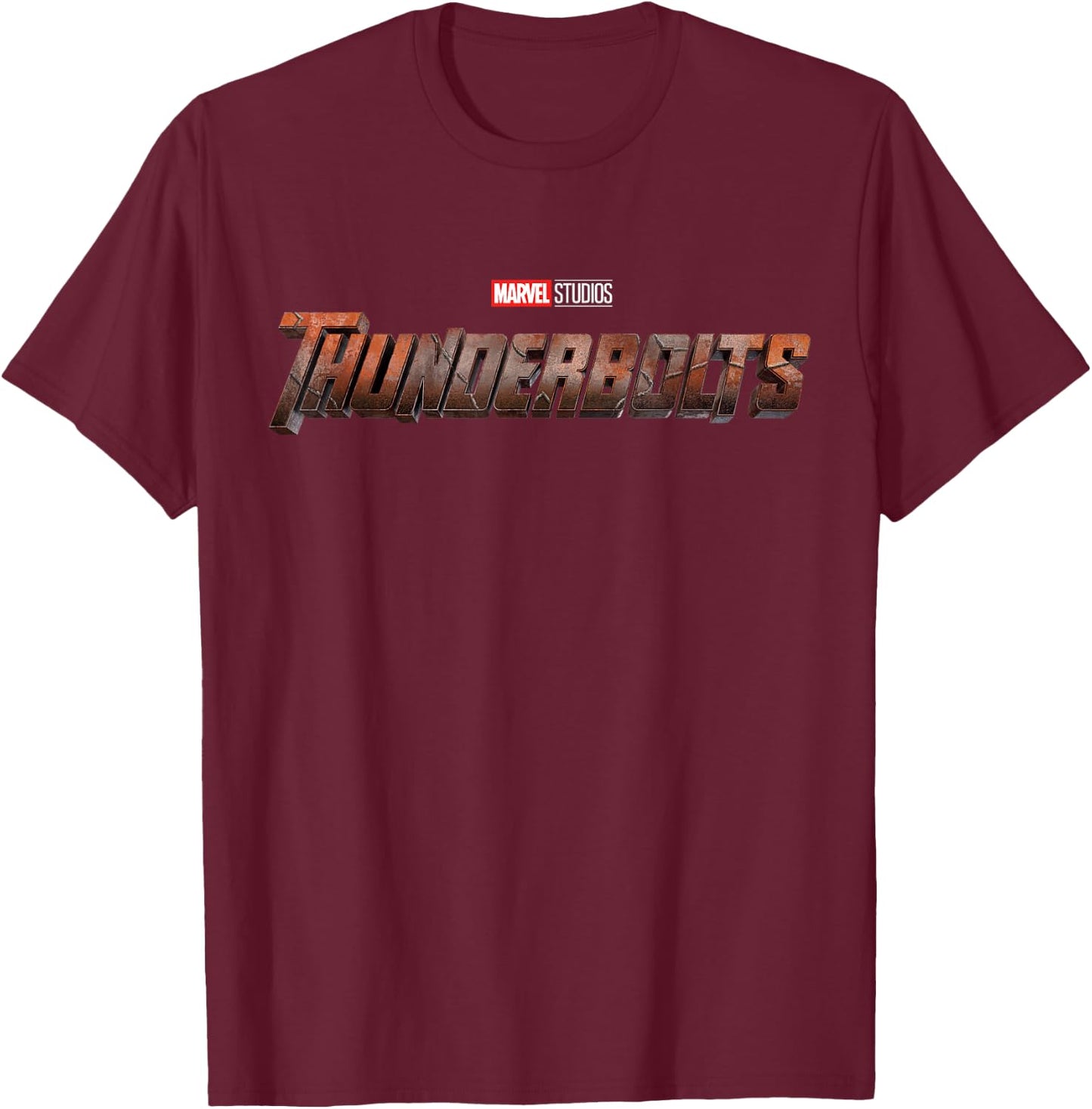Marvel Studios Thunderbolts MCU Movie Logo T-Shirt - T-Shirt | Maroon