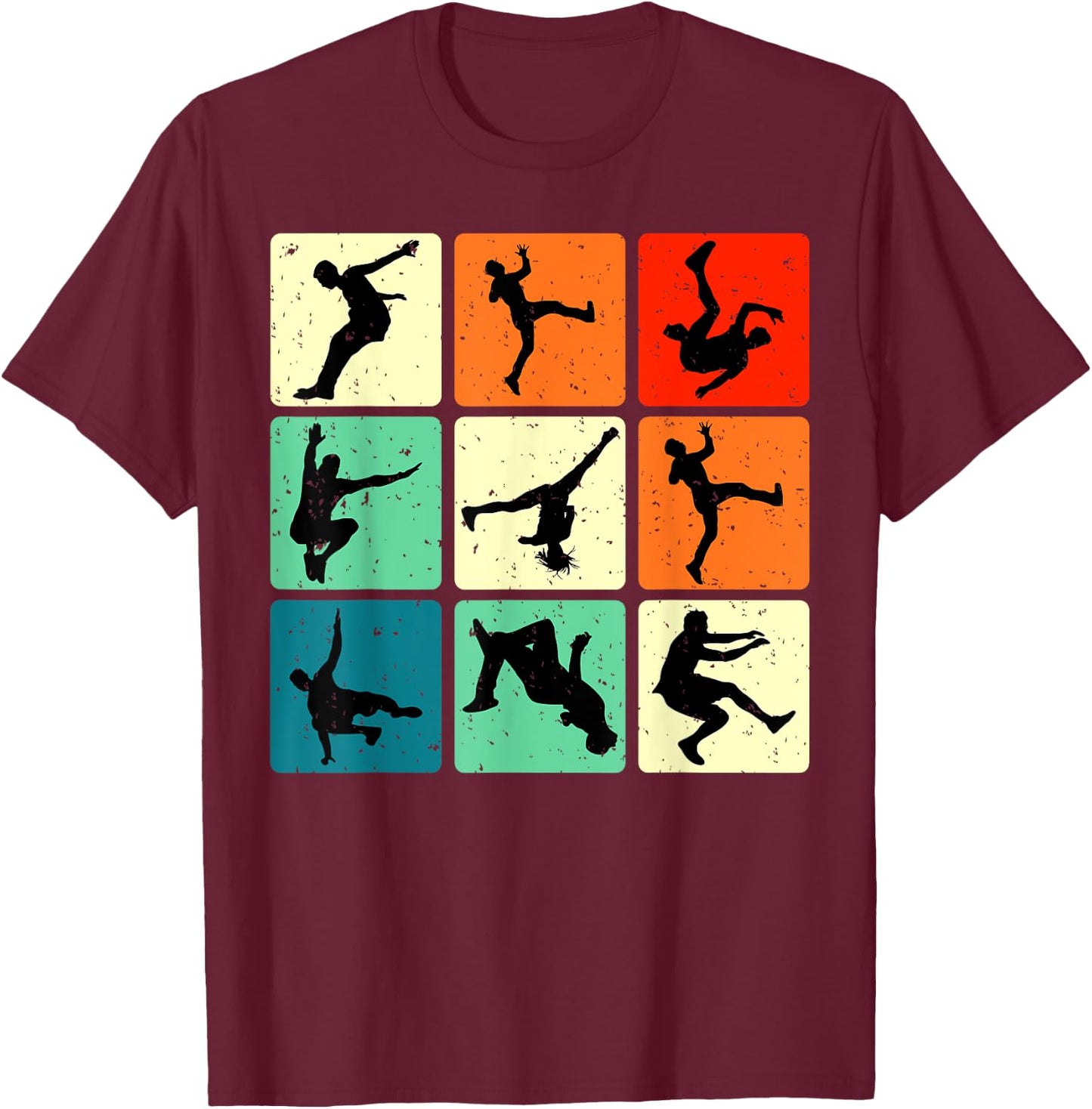 Break Dancing Retro Bboying Street Dance Hip Hop Break Dance T-Shirt - T-Shirt | Maroon