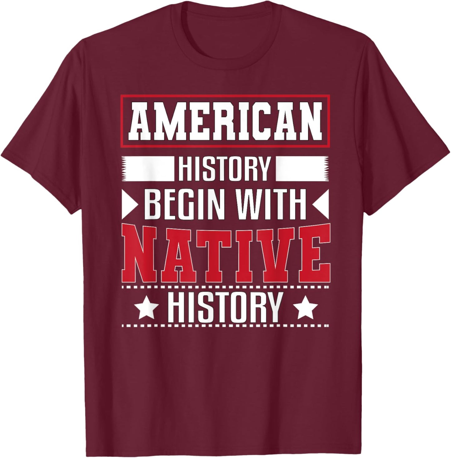 National Native American Heritages Month T-Shirt - T-Shirt | Maroon