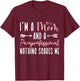 I'm A Mom and Paraprofessional Nothing Scares Me T-Shirt - T-Shirt | Maroon