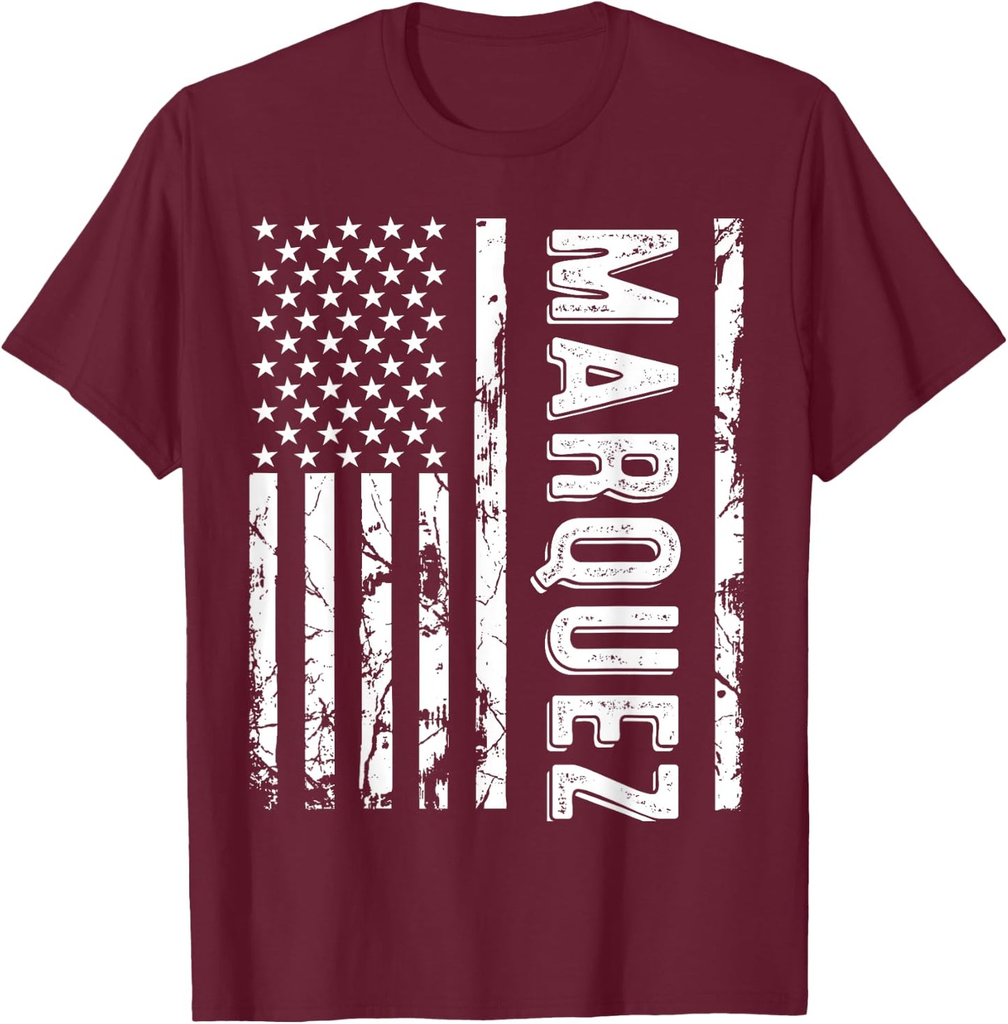 Marquez Last Name Funny Surname Team Marquez Family Reunion T-Shirt - T-Shirt | Maroon