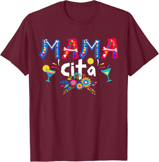 Mamacita Cinco De Mayo Fiesta Mexican 5 De Mayo Mother Women T-Shirt - T-Shirt | Maroon