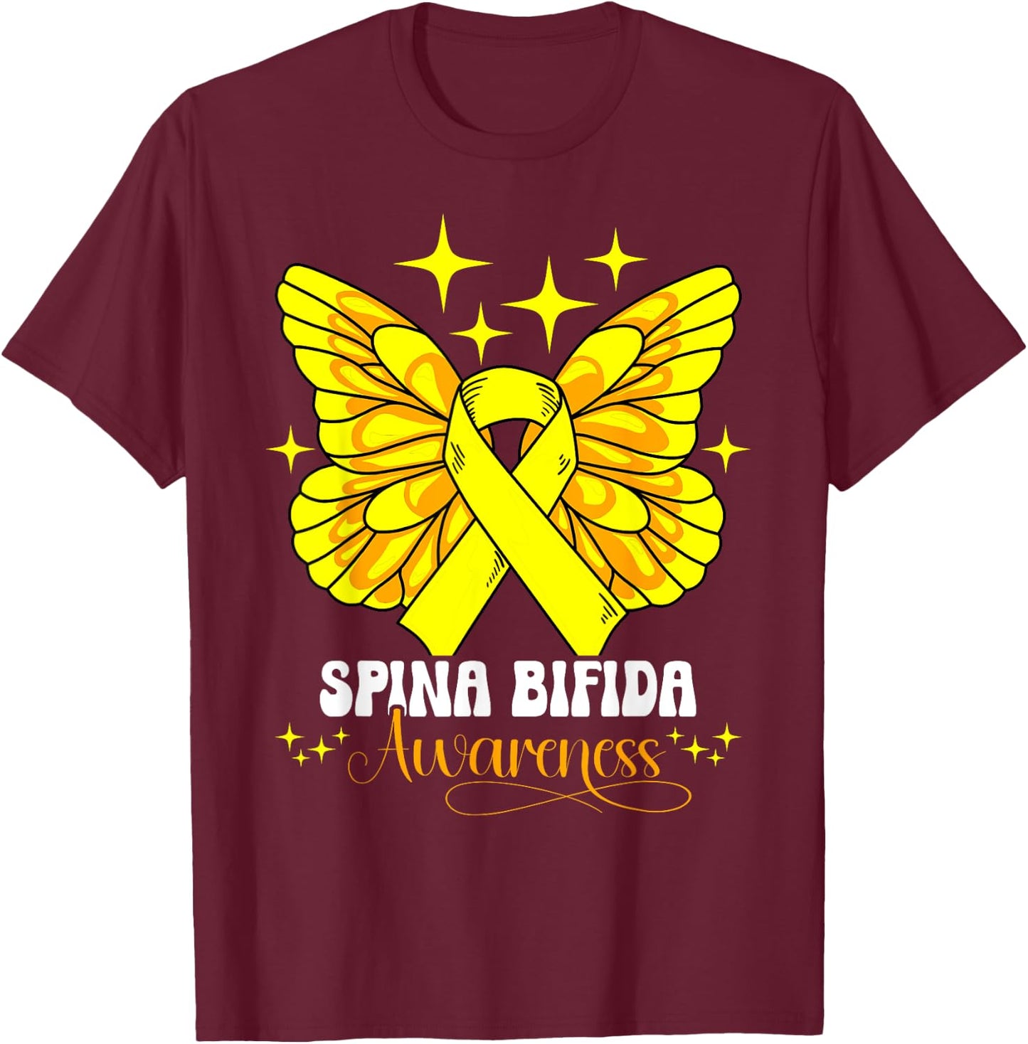 Spina Bifida Awareness T-Shirt - T-Shirt | Maroon