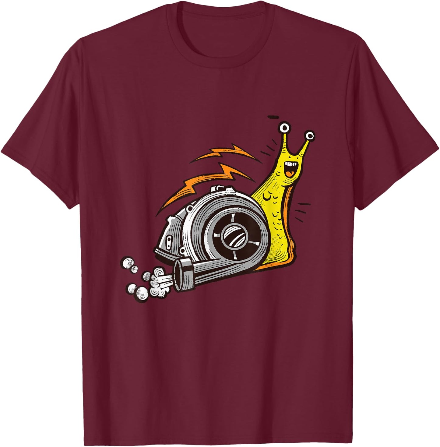 Snail Turbo Mollusk Snails Lover Gastropods Snail Shell T-Shirt - T-Shirt | Maroon