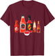 Hot Sauces - Mexican Spicy Food Lover Red Pepper Spice Chili T-Shirt - T-Shirt | Maroon