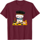 Sushi Cat Chef Kawaii Japanese Neko Men Women Girls Kids T-Shirt - T-Shirt | Maroon
