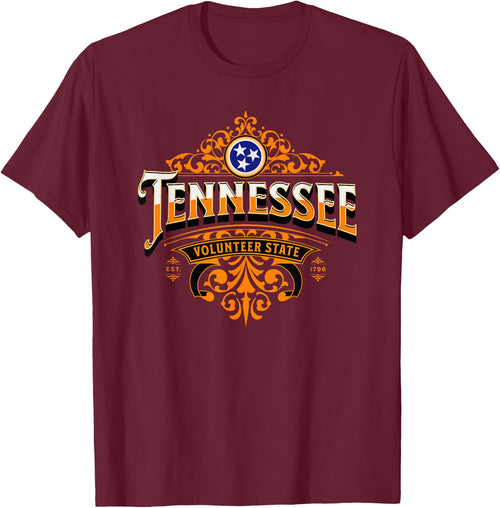 Men's Women's Kids Tennessee TN Throwback Classic Design
