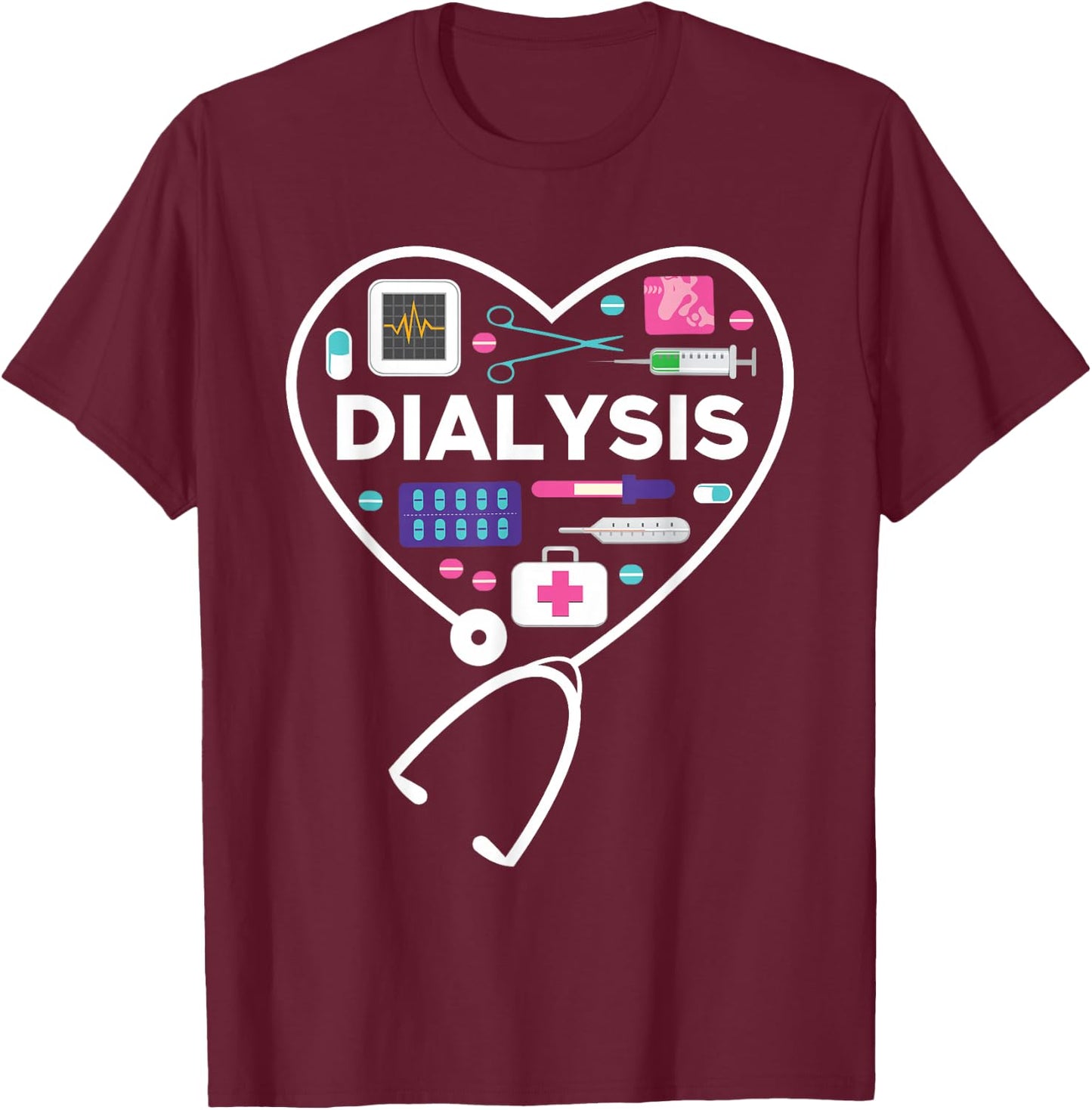 Dialysis Technician T-Shirt - T-Shirt | Maroon