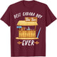 Cabana Boy Tiki Bar Beach Limbo Surfing Bartender Server T-Shirt - T-Shirt | Maroon