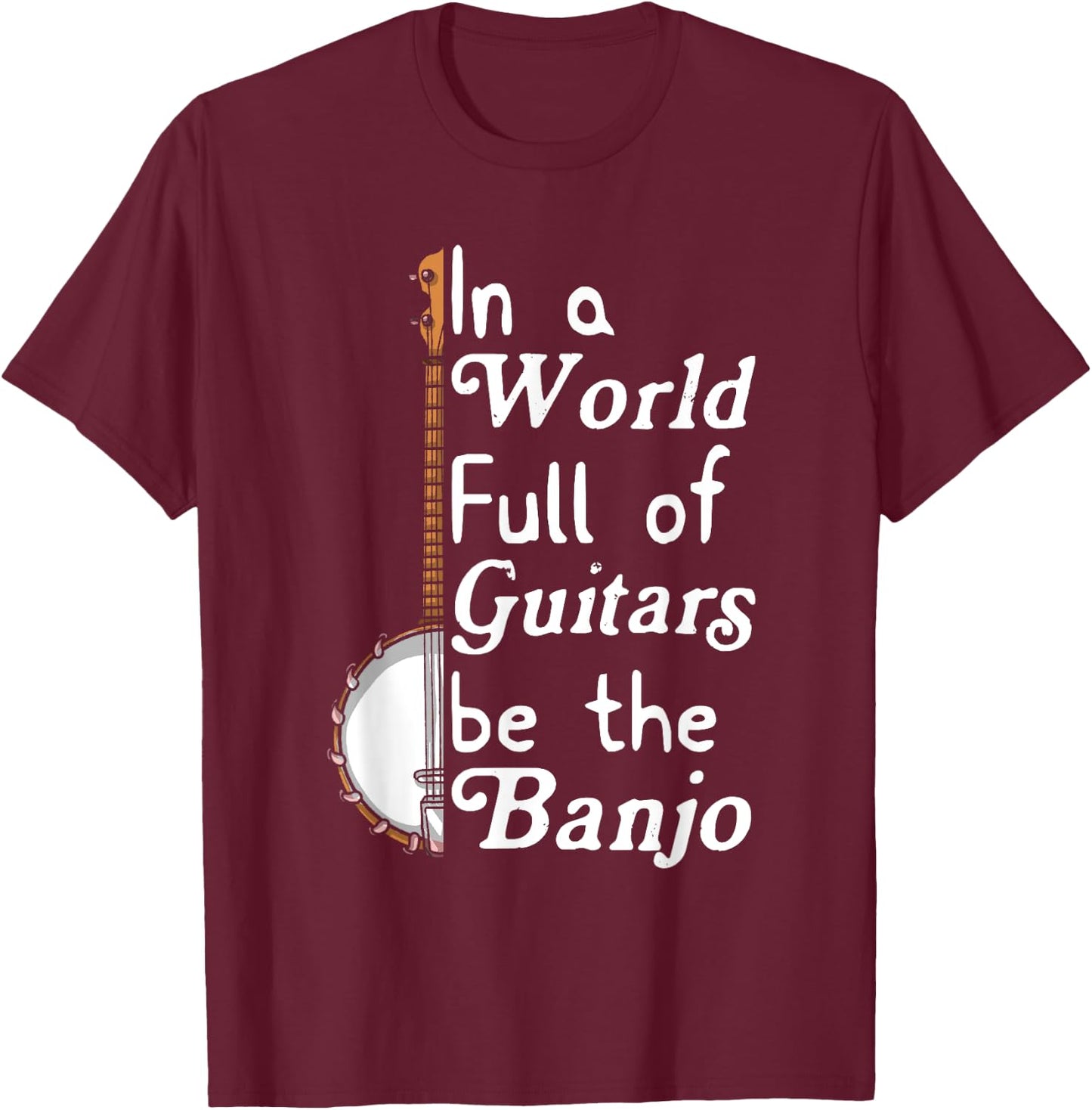 Banjo Bluebird Tennesse Mandolin Bluegrass T-Shirt - T-Shirt | Maroon