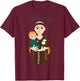 St Anthony of Padua Vintage Catholic Saint Infant Jesus T-Shirt - T-Shirt | Maroon