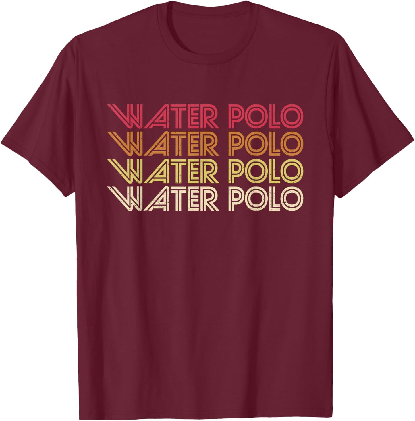 Retro Waterpolo Vintage Water Polo T-Shirt - T-Shirt | Maroon
