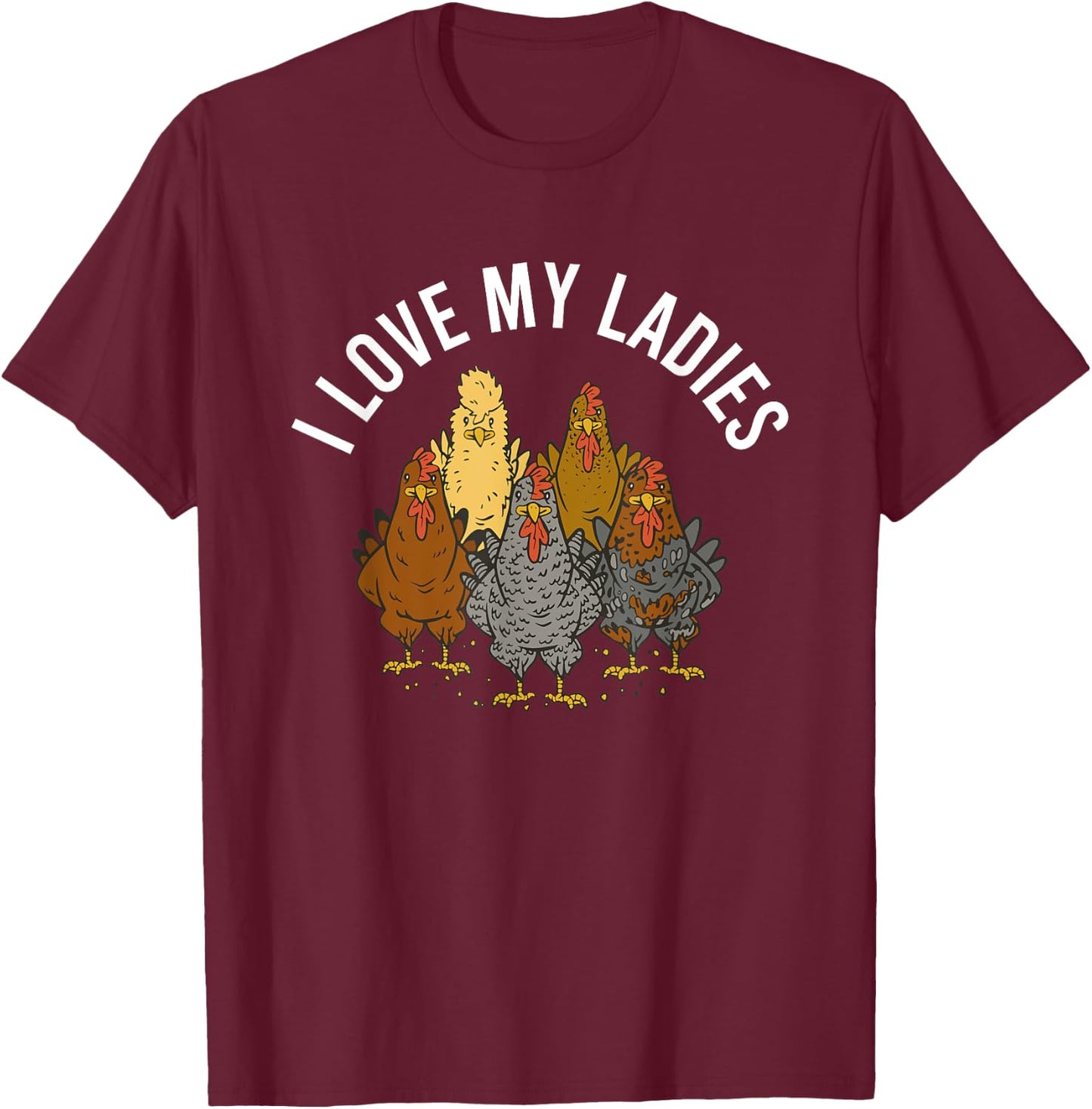 Chickens Chicken Vintage Chicken Sayings T-Shirt - T-Shirt | Maroon