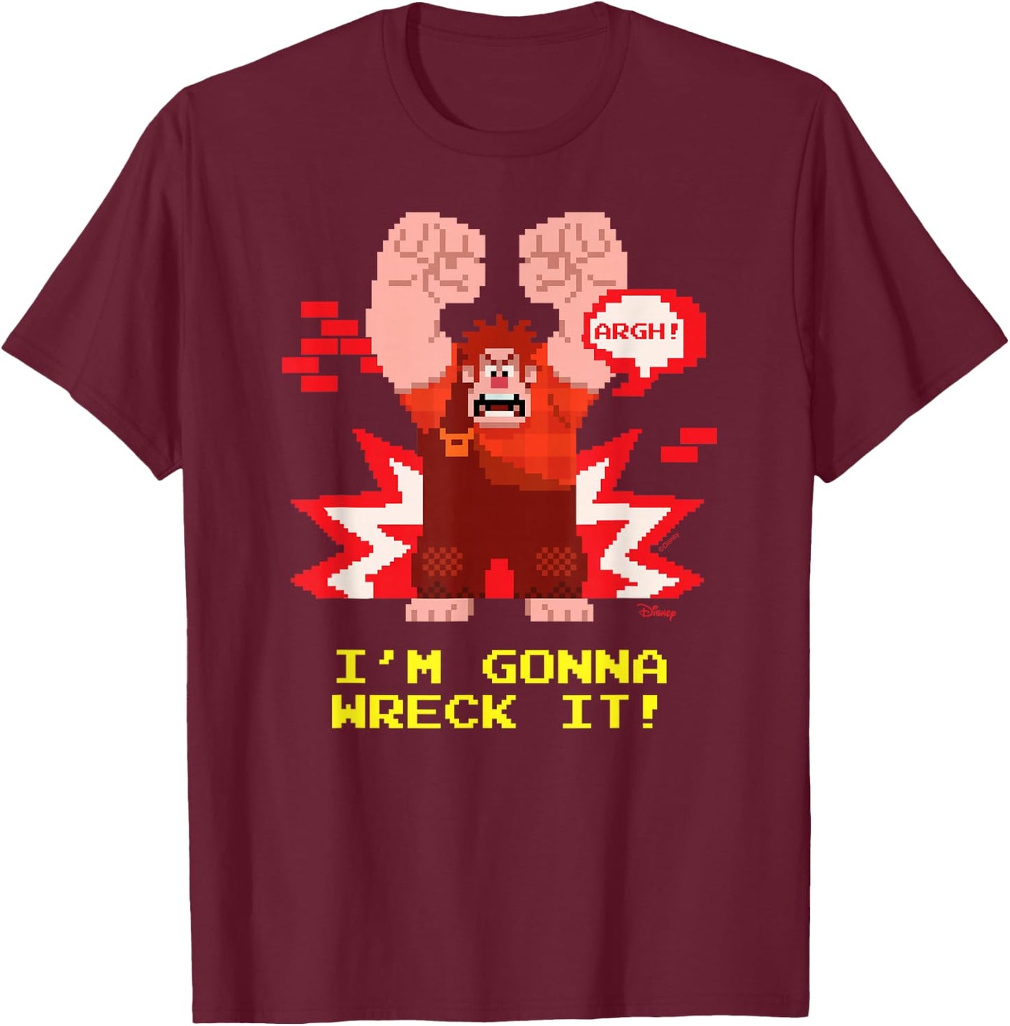 Wreck It Ralph - Gonna Wreck It T-Shirt - T-Shirt | Maroon