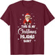 This Is My Christmas Pajama Shirt Cat Lover Funny Christmas T-Shirt - T-Shirt | Maroon