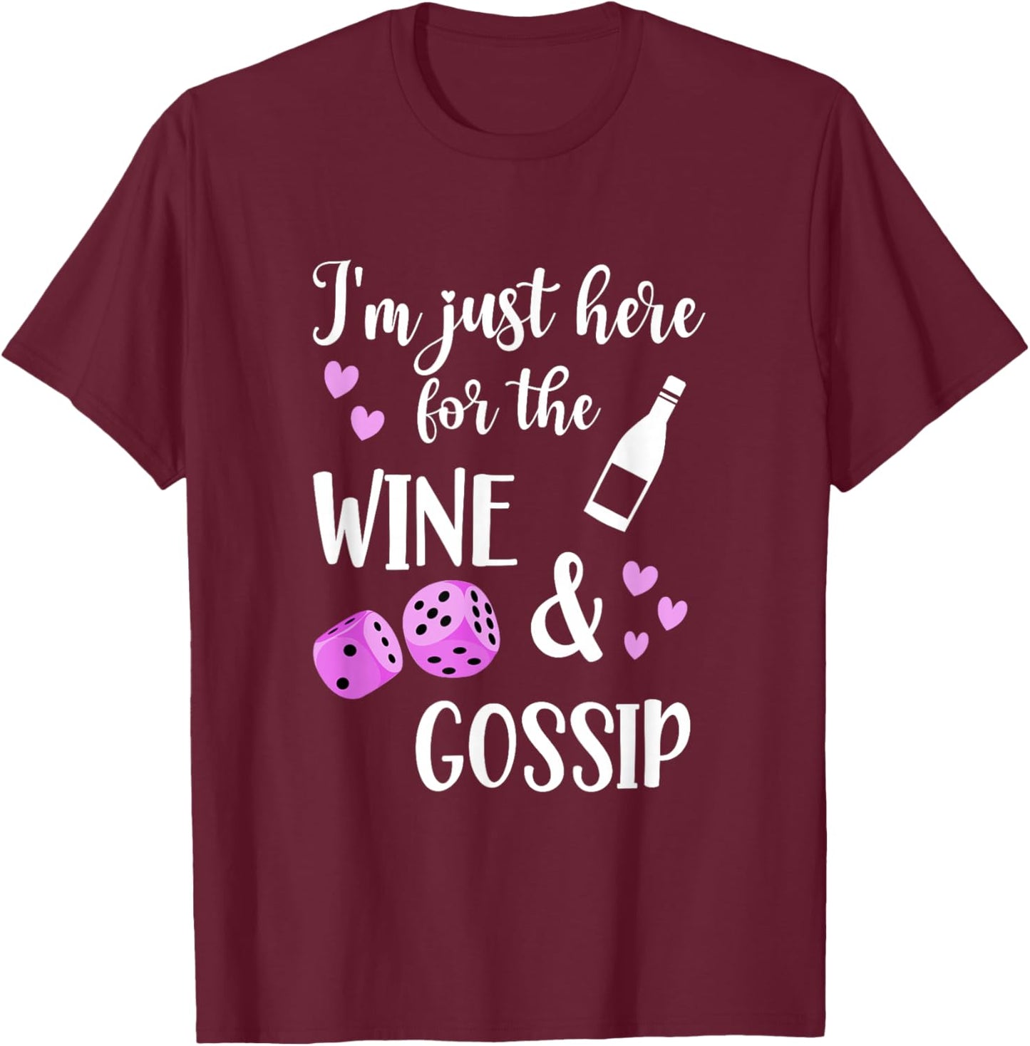 Bunco Game Night T-Shirt - T-Shirt | Maroon