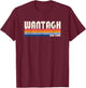 Vintage Retro 70s 80s Style Hometown of Wantagh, NY T-Shirt - T-Shirt | Maroon