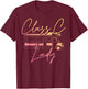 Women Class C Lady RV Recreational Vehicle Camping Road Trip T-Shirt - T-Shirt | Maroon