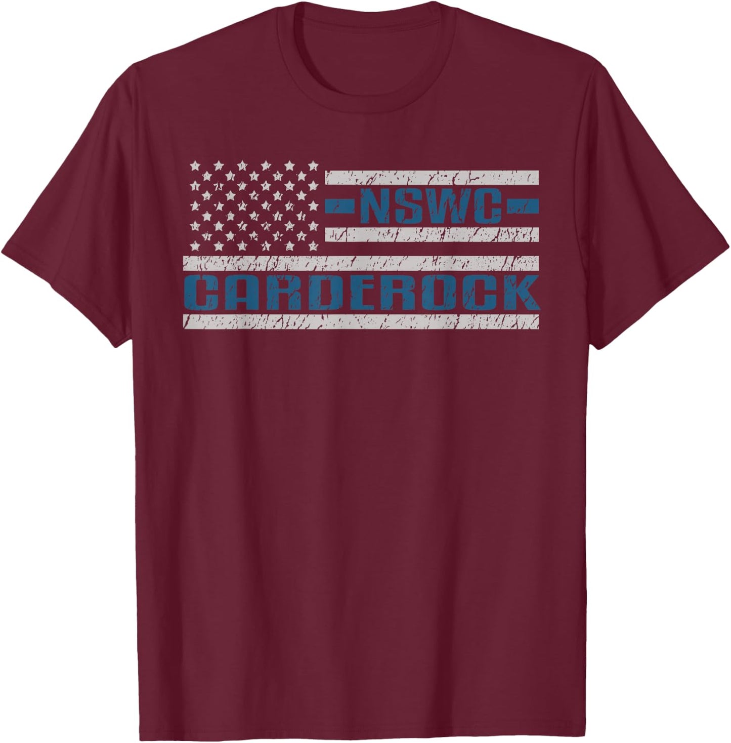 NSWC Carderock US Military Bluejacket Naval Sea Navyman T-Shirt - T-Shirt | Maroon