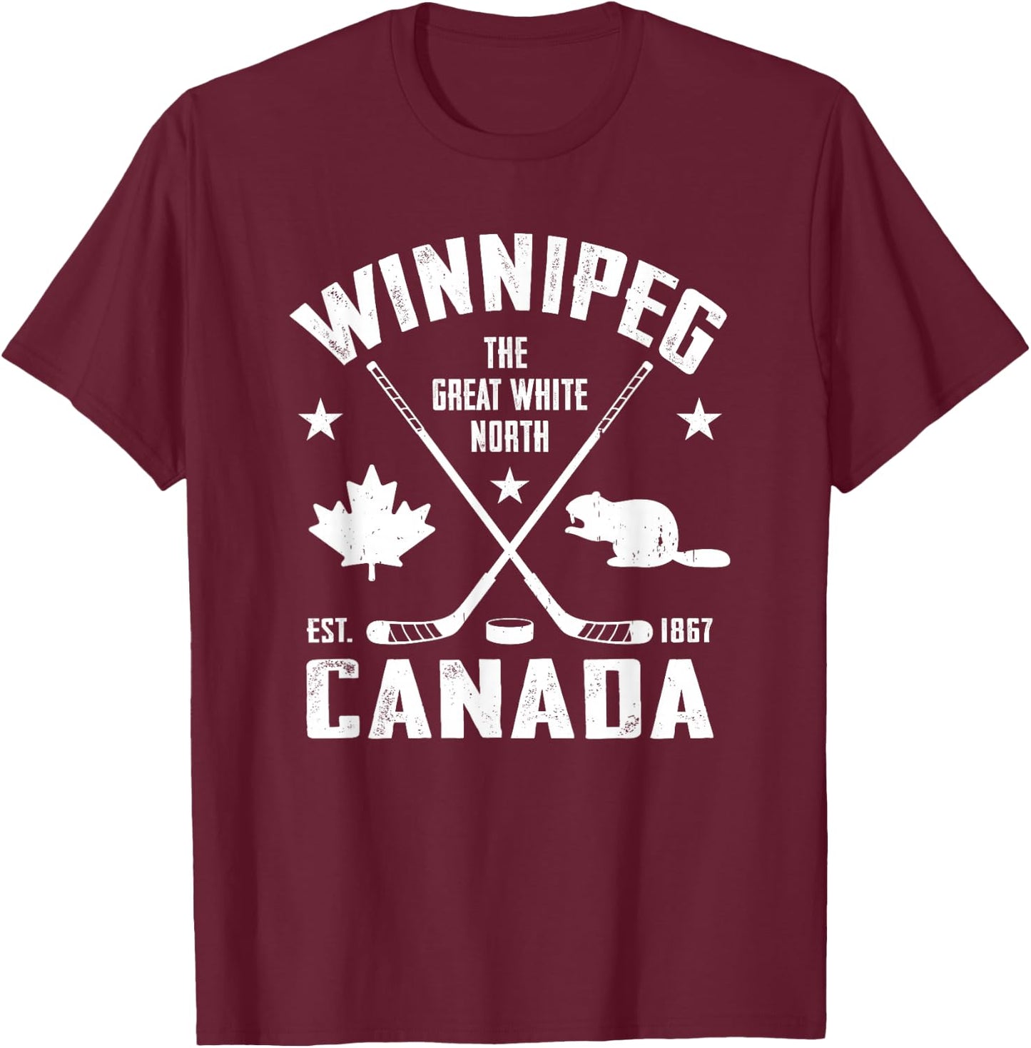 Winnipeg T-Shirt - T-Shirt | Maroon