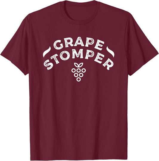 Grape Stomper Wine Winemaking Winemaker T-Shirt - T-Shirt | Maroon