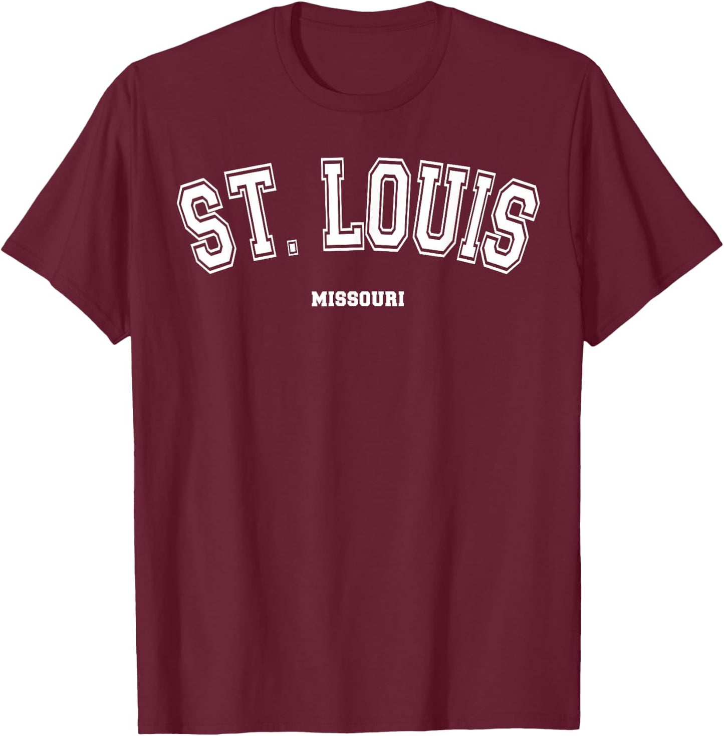 St. Louis Missouri T-Shirt - T-Shirt | Maroon