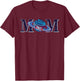 Space Mom, Family Matching Dad Space Birthday Theme Party T-Shirt - T-Shirt | Maroon