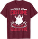 This Is My Costume Now Give Me A Glass Of Wine Ghost T-Shirt - T-Shirt | Maroon